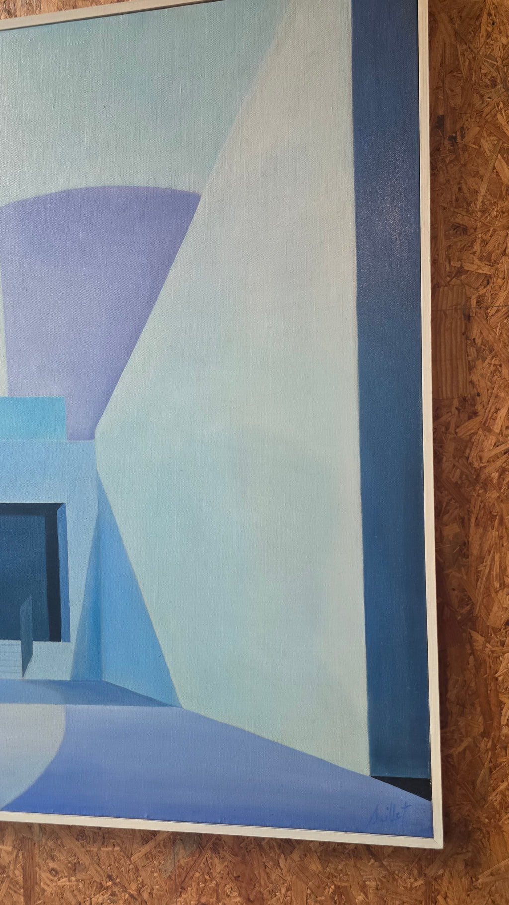 Huile sur Toile – Gilbert Bailet : "Église de Profil"