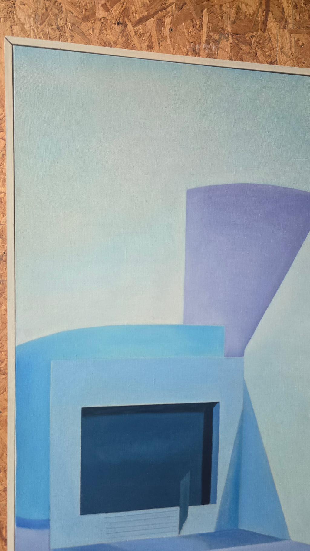 Huile sur Toile – Gilbert Bailet : "Église de Profil"