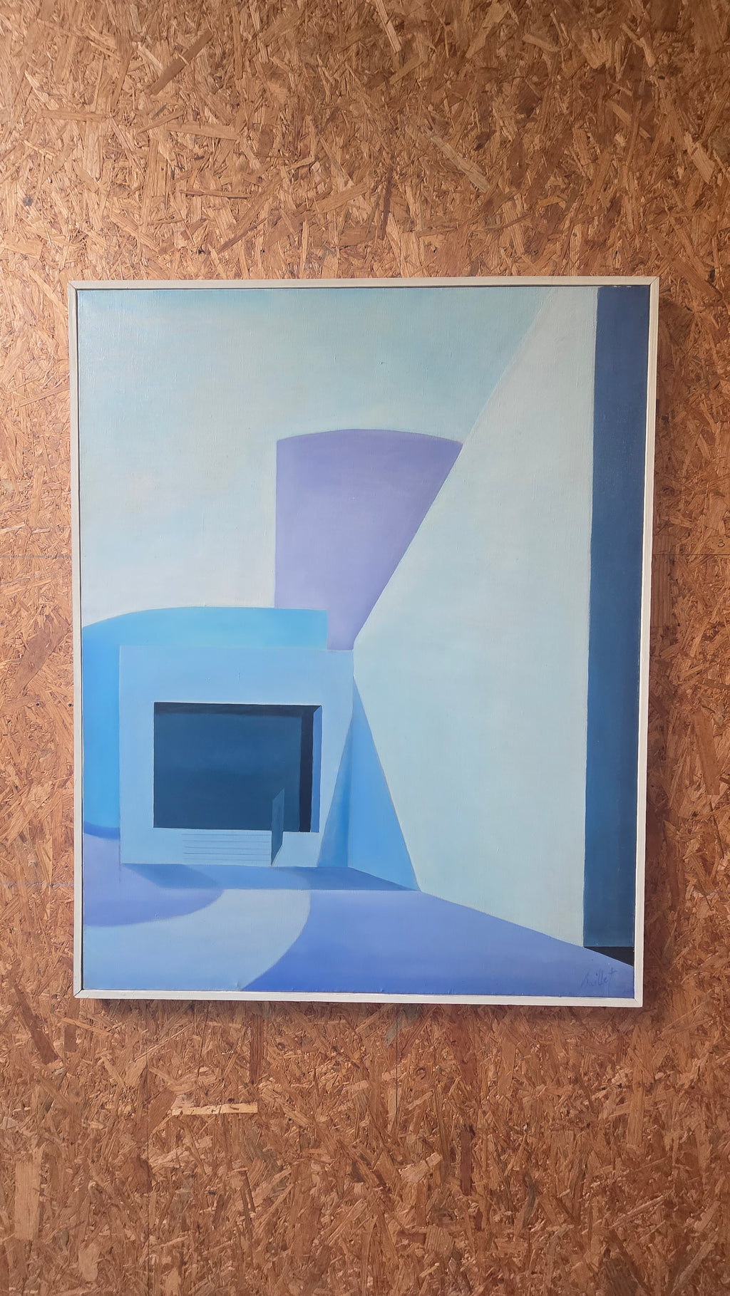 Huile sur Toile – Gilbert Bailet : "Église de Profil"