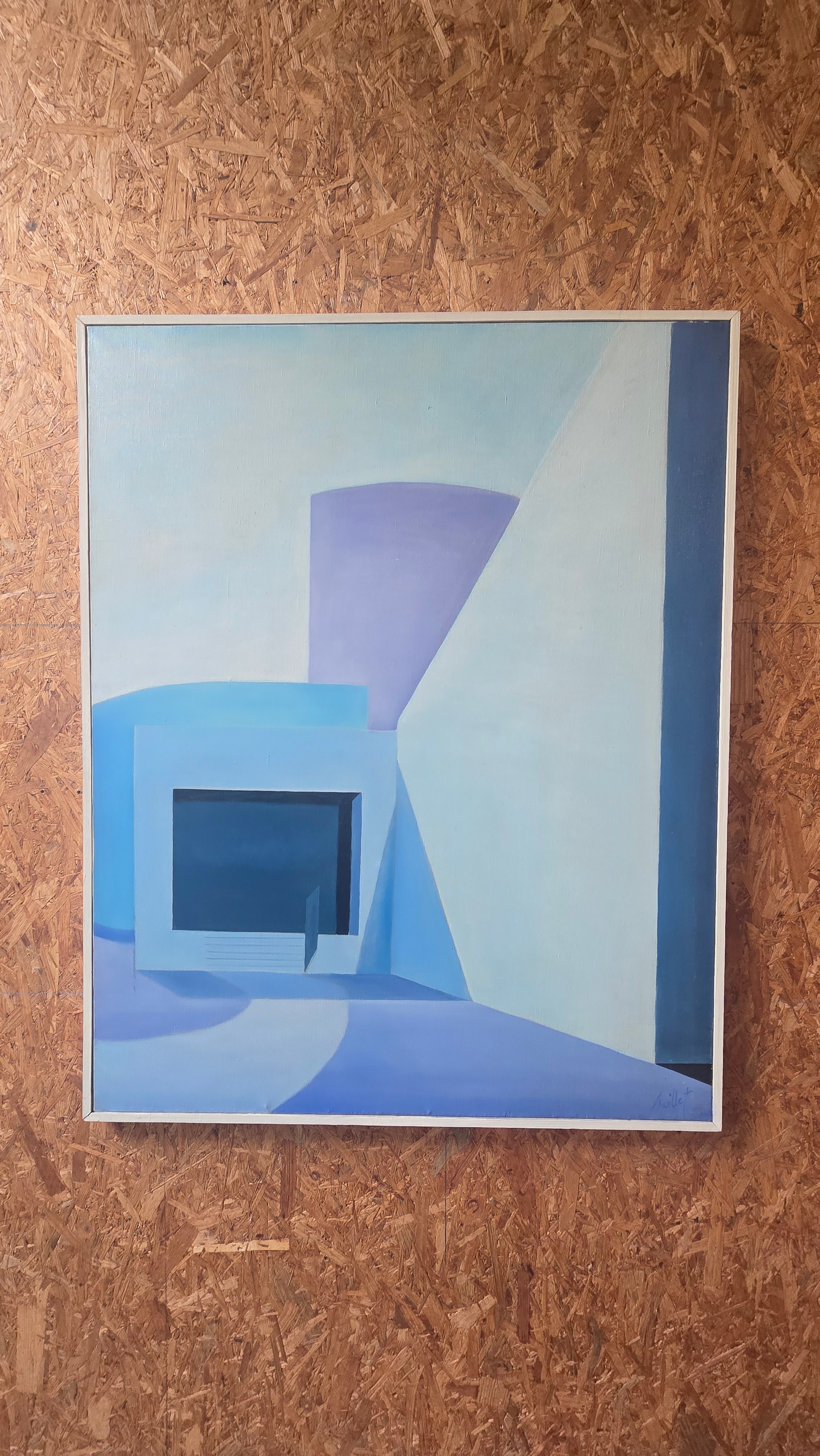 Huile sur Toile – Gilbert Bailet : "Église de Profil"