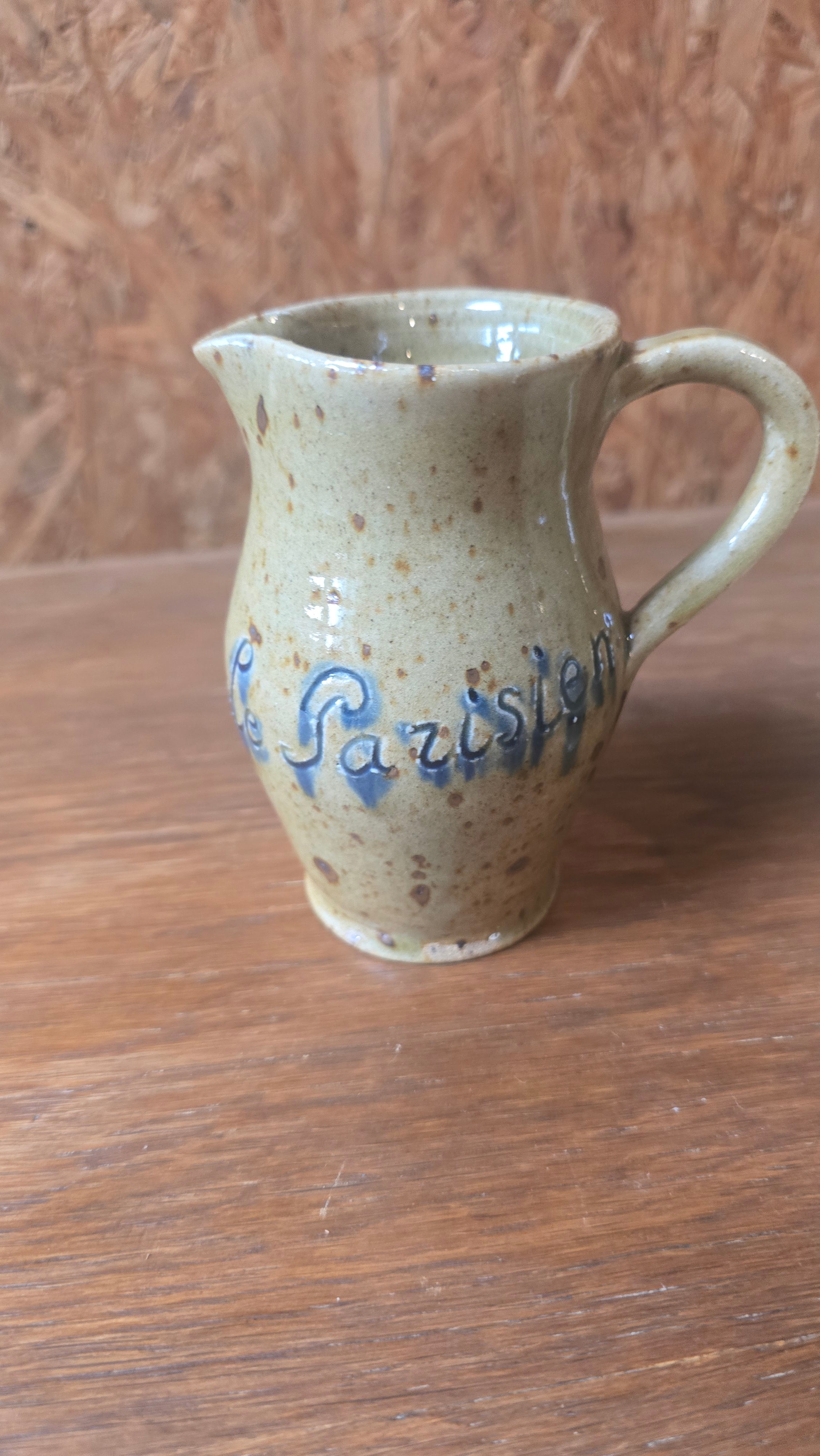 Pichet de Bistrot en Grès Artisanat du Berry – Provenance « Le Parisien » (Bourges)